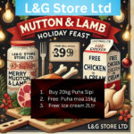 Merry Mutton & Lamb Holiday Feast With Free chicken and Cream